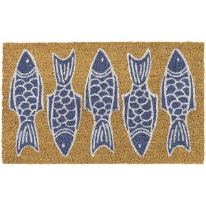 Balta Rugs 1'5"x2'5" Fish Natural Papilio Coir Doormat - 1 of 4