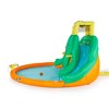 Kahuna 90475 Twin Peaks Kids Inflatable Splash Pool Backyard Water Slide Park with Pump, Cannons, Climbing Wall, and Basketball Hoops - image 3 of 4