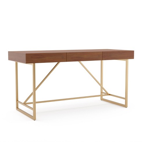 Target deals walnut desk