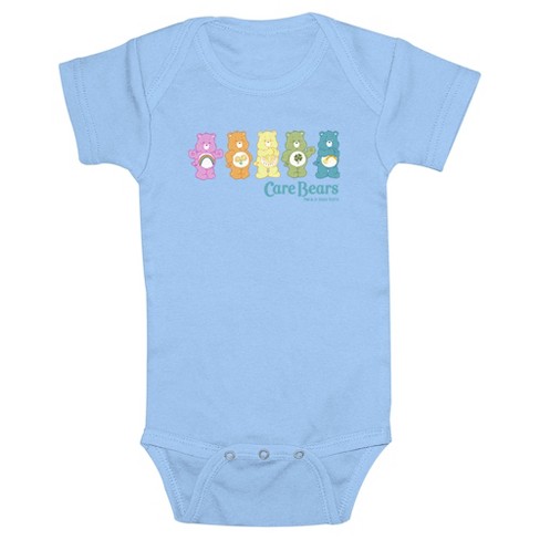 Infant's Care Bears Main Colorful Line Up Bodysuit - image 1 of 3