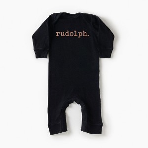 The Juniper Shop Rudolph Puff Print Baby Romper - 1 of 2