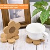 Unique Bargains Thickened Cork Flower Shaped Coasters for Tableware - 4 of 4