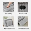 360° Swivel Rocking Glider Armless Manual Recliner with Adjustable Backrest and Footrest, Corduroy Upholstery, Pillows Included - 4 of 4