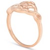 Pompeii3 Solid 14k Rose Gold Celtic Handmade Womens Ring - 3 of 4