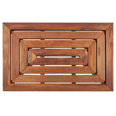 Nordic Teak Medium Wood Oiled Shower and Bath Mat