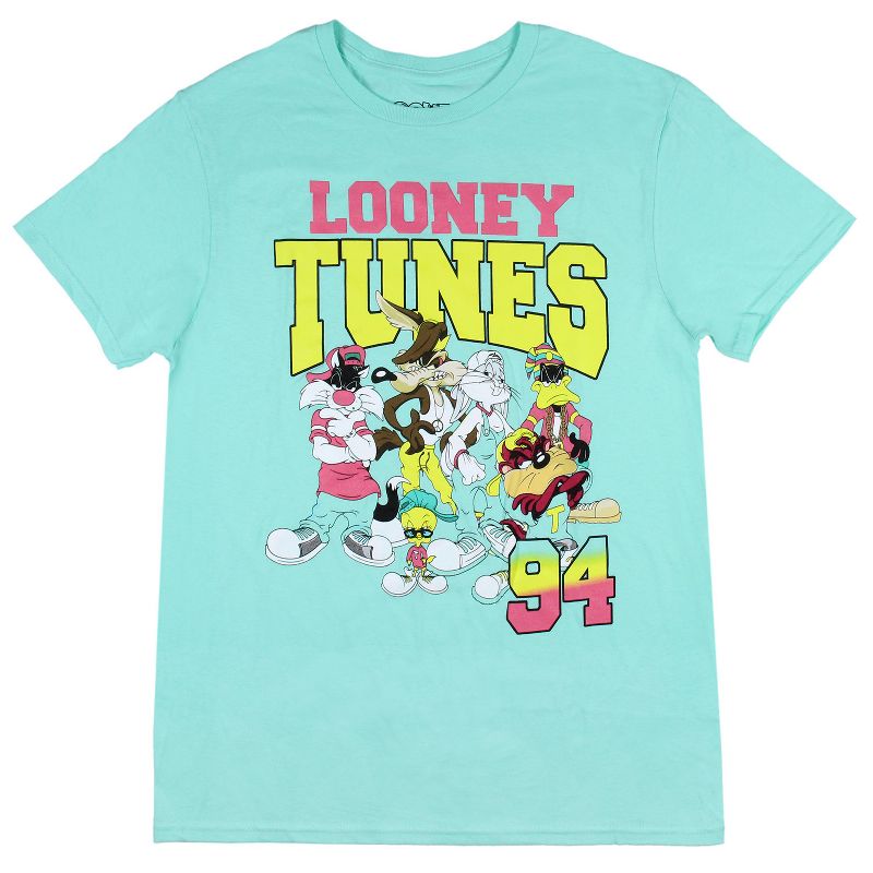 Looney Tunes Men's Characters In 90s Streetwear Graphic Design T-Shirt Adult, 2 of 4