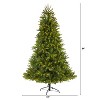7ft. Spruce Look Artificial Christmas Tree with 500 LED Lights – Bright Seasonal Holiday X-Mas Glow - 2 of 4
