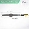 Unique Bargains Flat Metal File High Carbon Steel PVC Grip Handle Hand Files W PVC Grip - 3 of 4