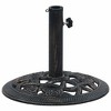 vidaXL Umbrella Base Black Cast Iron 15.7 in diameter - 2 of 4