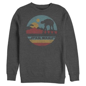 Mens Star Wars AT-AT Retro Circle Sweatshirt - 1 of 4