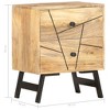 vidaXL Nightstand Storage Bedside Table for Home Bedroom Solid Wood Mango - 4 of 4