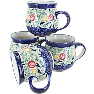 Blue Rose Polish Pottery K090-4 Manufaktura Bubble Mug Set - 1 of 1