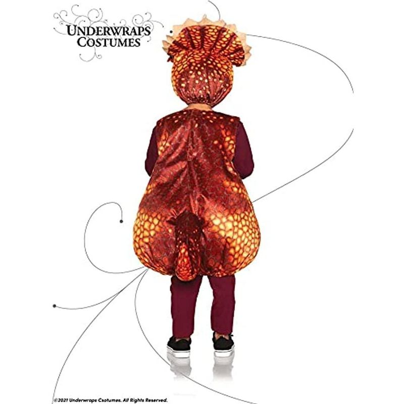 Triceratops Rust Printed Children's Costume, 2 of 3