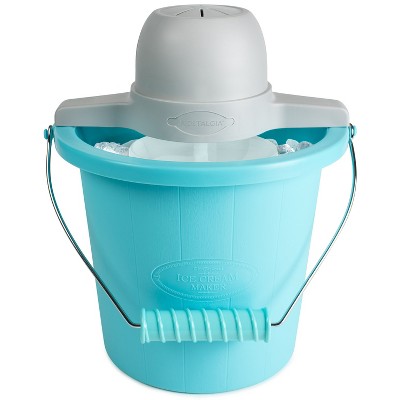Nostalgia 4-Quart Blue Plastic Electric Ice Cream Maker