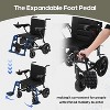 COWLOWN Black Lightweight Foldable Wheelchair for Adults & Seniors, USA-Made Mobility Chair - 3 of 4
