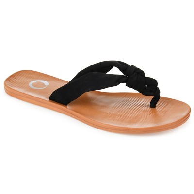 Journee Collection Womens Brindle Flip Flop Flat Sandals