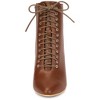 Allegra K Women's Lace Up Pointed Toe Stiletto Heels Ankle Boots - 3 of 4