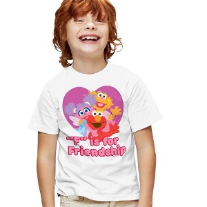 Boys' Short Sleeve Sesame Street Friendship T-Shirt - 1 of 4