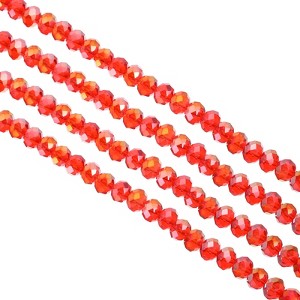 Unique Bargains Jewelry Making Craft Faceted Sparkly Loose Glass Beads 5 Pcs - 1 of 4