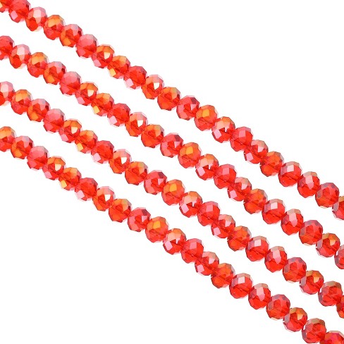 Unique Bargains Jewelry Making Craft Faceted Sparkly Loose Glass Beads 5 Pcs - image 1 of 4