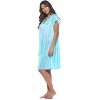 Casual Nights Women's Fancy Lace Neckline Silky Tricot Nightgown - 2 of 4