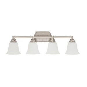 Sunset Nara Four Lights Vanity in Bright Satin Nickel - 1 of 4