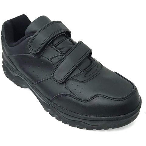 Мужские Bangka Men's Sneakers Comfort Walking Hook-and-Loop Work Shoes, Black-10