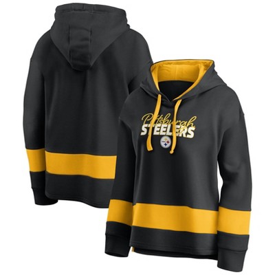 Pittsburgh Steelers Crop Top Hoodie Lady Long Sleeve Sweatshirt Pullover  Outwear