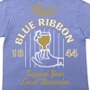 Pabst Blue Ribbon "Support Your Local Bartender" Men's Periwinkle Short Sleeve Tee - 3 of 4