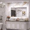 Keonjinn LED Backlit Bathroom Vanity Wall Mirror, 3 Color Temperatures Dimmable, Anti-Fog - 2 of 4