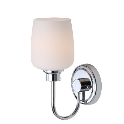 Elegant Chrome 7.5" Contemporary Bathroom Vanity Sconce