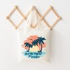 City Creek Prints Aloha Hawaii Canvas Tote Bag - 15x16 - Natural - 2 of 2