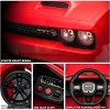Kids Electric Car | Licensed Dodge Challenger Ride-On 12V Battery-Powered Vehicle with Remote, LED Lights, Bluetooth, MP3 for Boys and Girls - 3 of 4