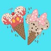 Girl's Mickey & Friends Ice Cream Couple T-Shirt - image 2 of 3