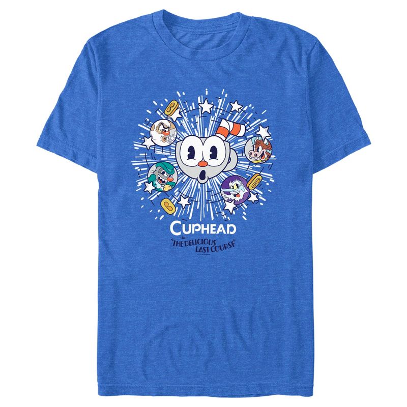 Men's Cuphead The Delicious Last Course Mind Blown T-Shirt, 1 of 6