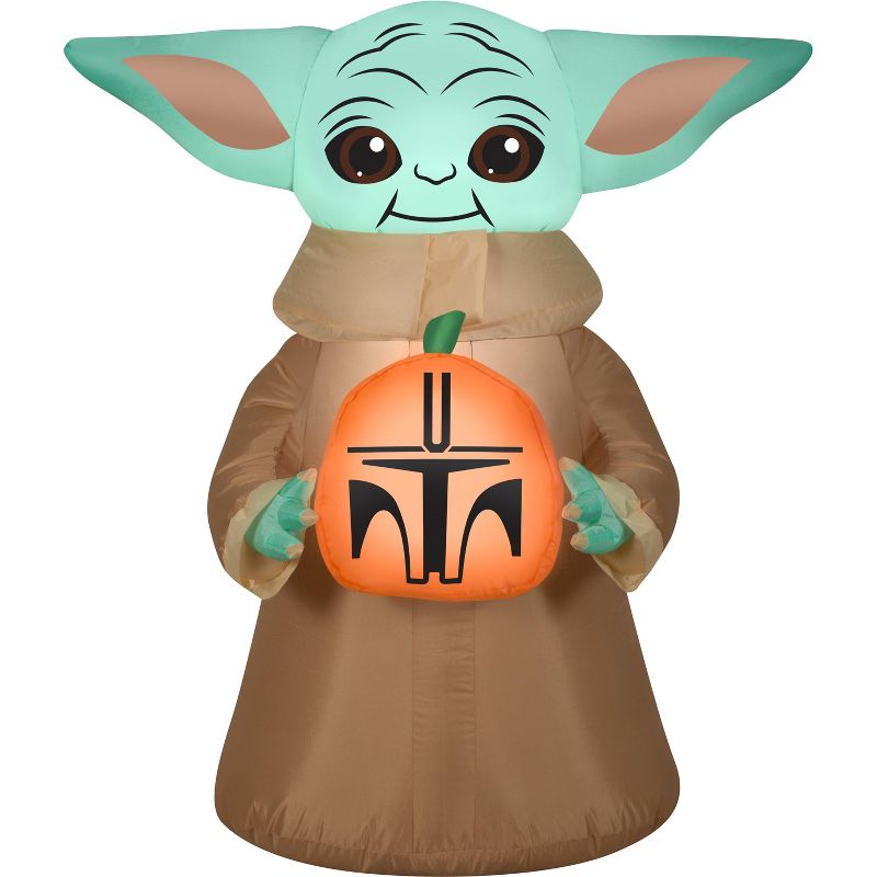 Star Wars Airblown Inflatable The Child w/Pumpkin Star Wars, 3.5 ft Tall, Multicolored, 1 of 5