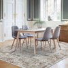 Indoor Vintage Ultra Soft Printed Area Rug for Living Room Medallion Rugs Washable Foldable Low Pile Non Slip Carpet for Bedroom - 4 of 4