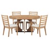 YOOCOZZ 5-Piece Extendable Retro Dining Table Set for 4 with Chairs - 4 of 4