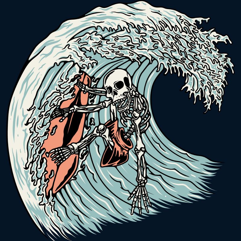Men's Design By Humans Death Surfer By quilimo Tank Top, 2 of 4