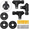 LunaLulinlk 2-Pack Industrial Bathroom Wall Mounted Towel Hooks, Black - 4 of 4