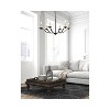 Elegant Lighting Trey 36 inch pendant in black - 2 of 4