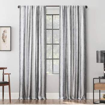 Slub Texture Stripe Cotton Curtain - Archaeo