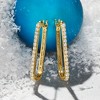 Ross-Simons 0.50 ct. t.w. Diamond Paper Clip Link Hoop Earrings in 14kt Yellow Gold - 3 of 4