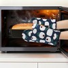 REGALWOVEN Cotton Heat Resistant Stain-Resistant Oven Mitts 2 Pcs with Pot Holders 4 Pcs 11x7.1inch - 3 of 4