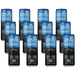 Zevia Zero Calorie Kola Energy Drink - Case of 12/12 oz - 1 of 4