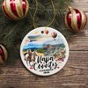 Artistic Scenery Napa County Ceramic Ornament, California Vineyards and Tourist Christmas Souvenir| OrnamentallyYou - 4 of 4
