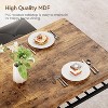 Garvee Stylish Dining Table Set for 4 - Kitchen Table with Comfortable Bench & 2 Chairs, Space-Saving Design with Wine Rack - 3 of 4