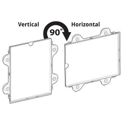 Clear Acrylic Window/Door Sign Holder Frame with Suction Cups, 8.5''W x 11''H