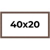 PosterPalooza | 40x20 Wide Barnwood Picture Frame, UV Acrylic, 6 Finishes - Grey, Brown, White, and Black - 2 of 4