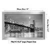 Americanflat 8.5x14 Picture Frame in Silver - Composite Wood with Shatter Resistant Glass - 2 of 4